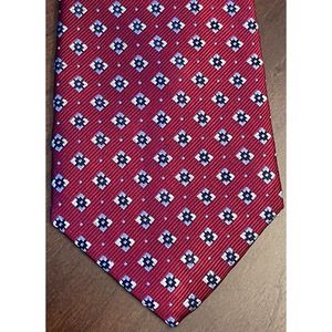 Class Club Gold Label, Red, Blue, 100% Silk, Men’s Neck Tie, Made In China